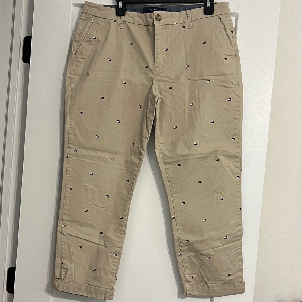Tommy Hilfiger women’s Embroidered Khaki Chinos